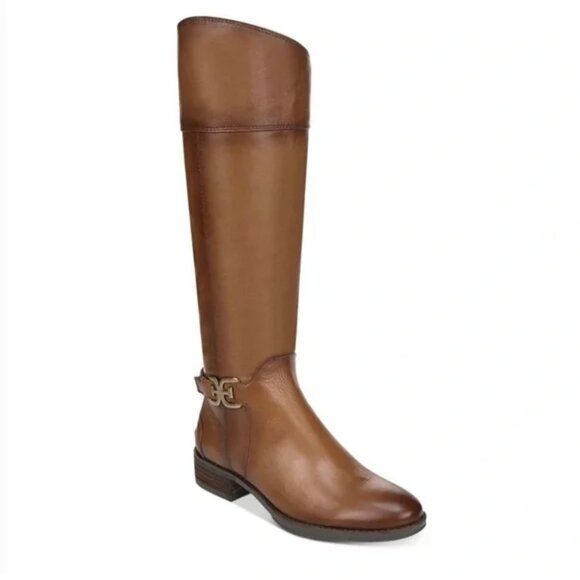 Sam Edelman Shoes - Sam Edelman Prisilla Fall Winter Casual Chic Leather Knee High Riding Boot Brown